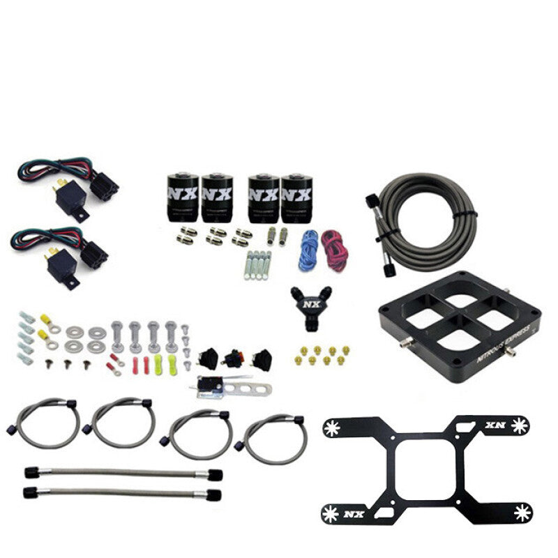 Nitrous Express Dominator Dual Stage Billit Crossbar Nitrous Kit (50-300 & 100-500HP) w/o Bottle