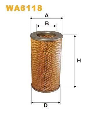 WIX Filters WA6118 Air Filter For Toyota Hiace
