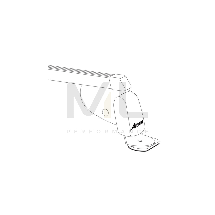 Atera Signo 044163 Roof bars for cars without rails, 110 cm, 100 kg, Steel