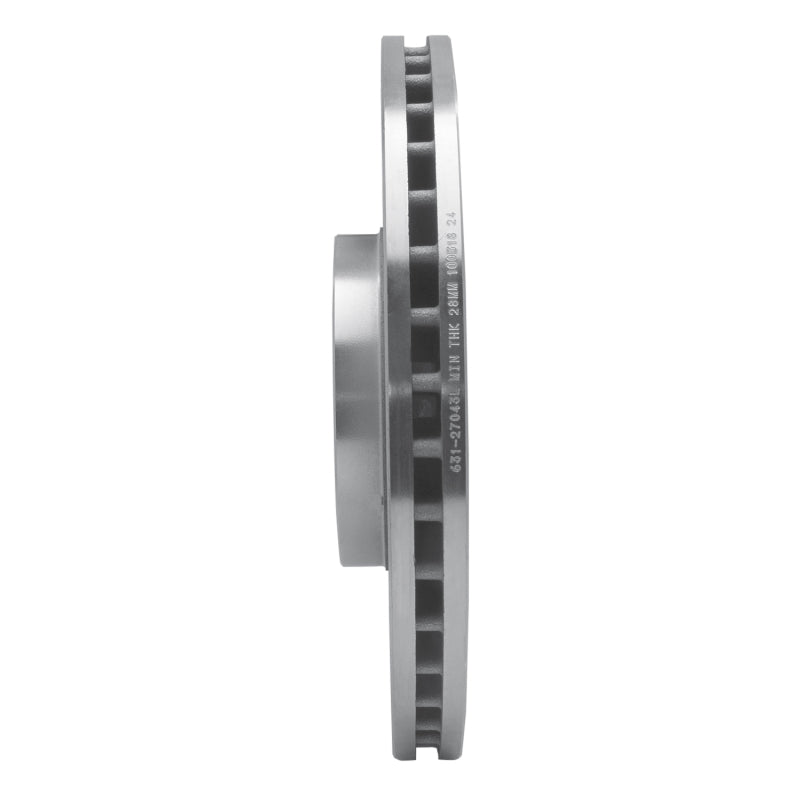 R1 Concepts R1 10-16 Volvo XC60 Front Left Drilled & Slotted Silver Brake Rotor