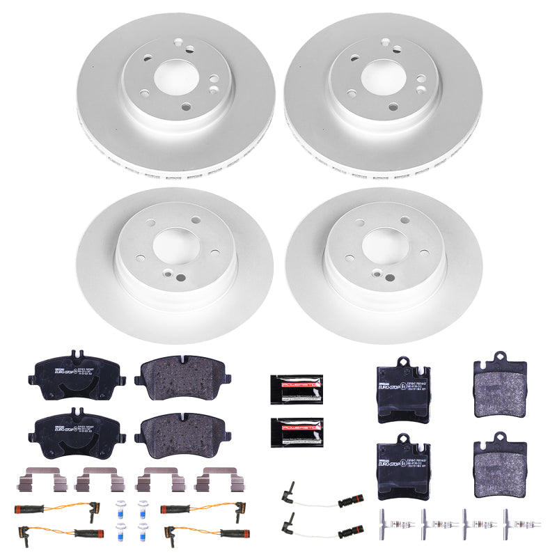 PowerStop Power Stop 2003 Mercedes-Benz C230 Front and Rear Eurostop Brake Kit