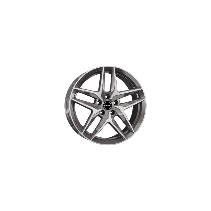 Borbet Z 8x19 ET32 Z 80932112566,5MAGP Mistral Anthracite Glossy Polished Wheel