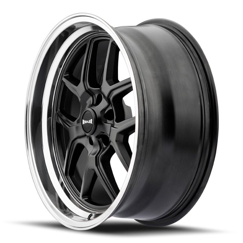 Ridler Wheels Ridler 610 20x10 / 5x127 BP / 0mm Offset / 83.82mm Hub Matte Black Polished Wheel