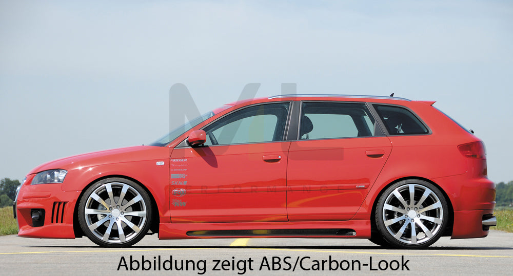 Rieger 00056740 Audi 8P A3 Side Skirt 5 | ML Performance UK Car Parts
