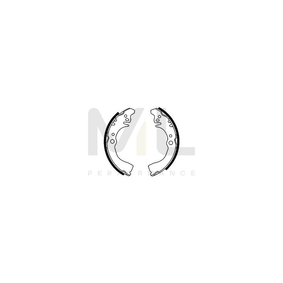 TEXTAR 91038900 Brake Shoe Set without handbrake lever