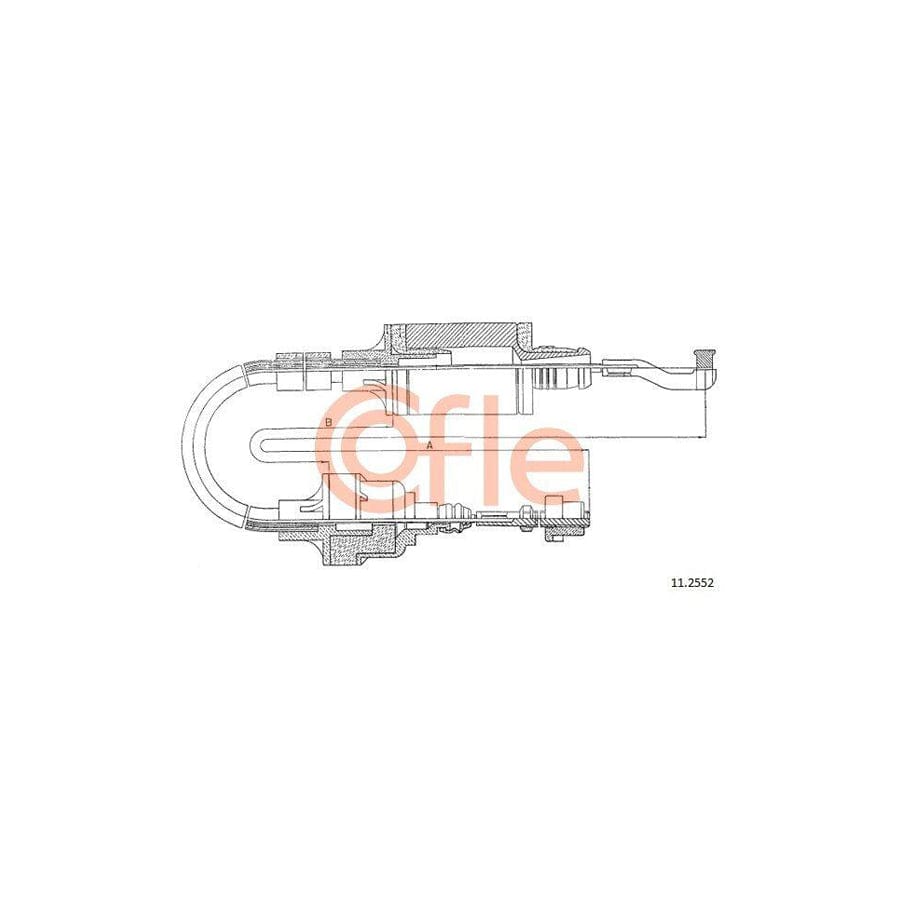 Cofle 92.11.2552 Clutch Cable