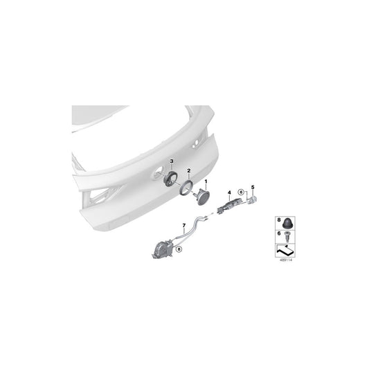 Genuine BMW 51247464415 F39 Trunk Lid Lock (Inc. Cooper ALL4, X2 16d & Cooper D)