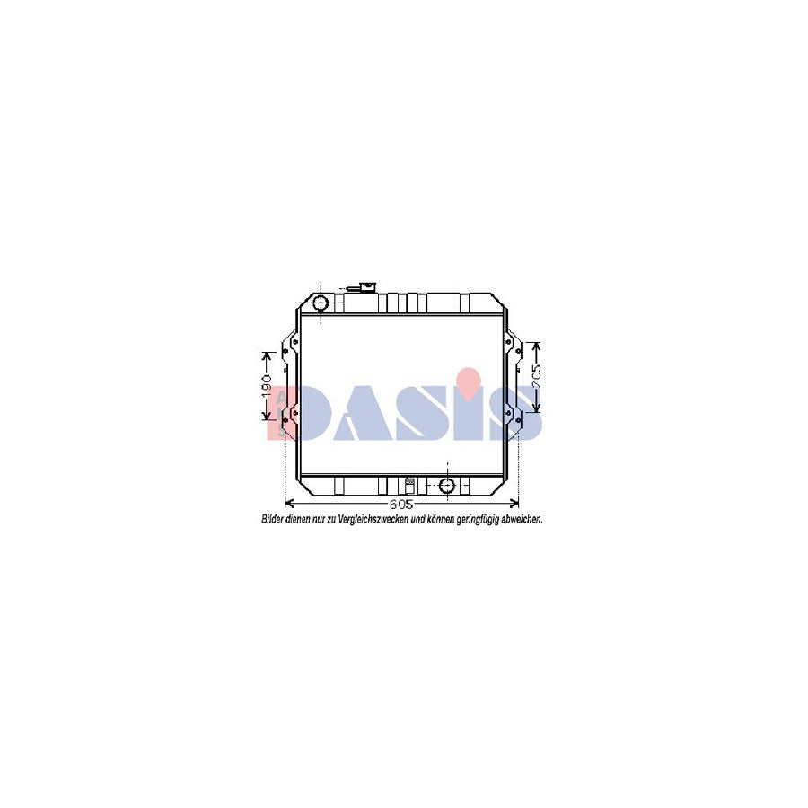 AKS Dasis 210167N Intercooler for Toyota Hilux VI Pickup