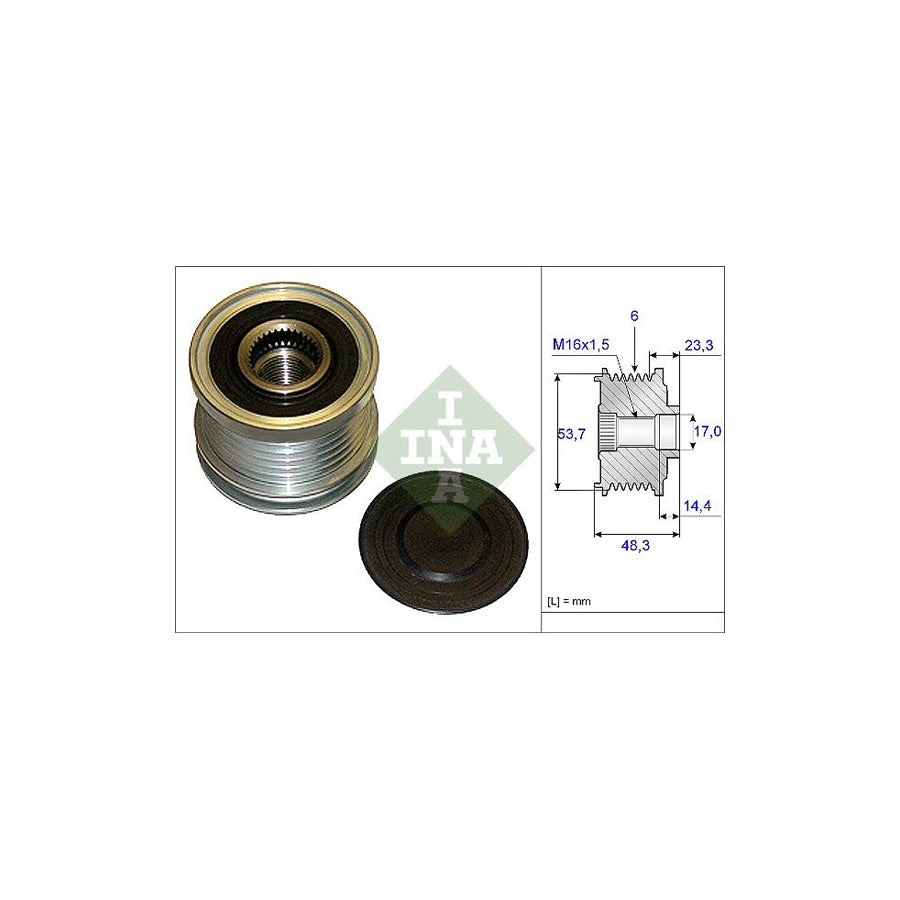 Ina 535 0204 10 Alternator Freewheel Clutch