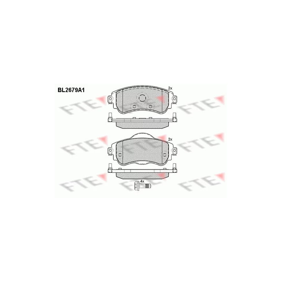 FTE Bl2679A1 Brake Pad Set