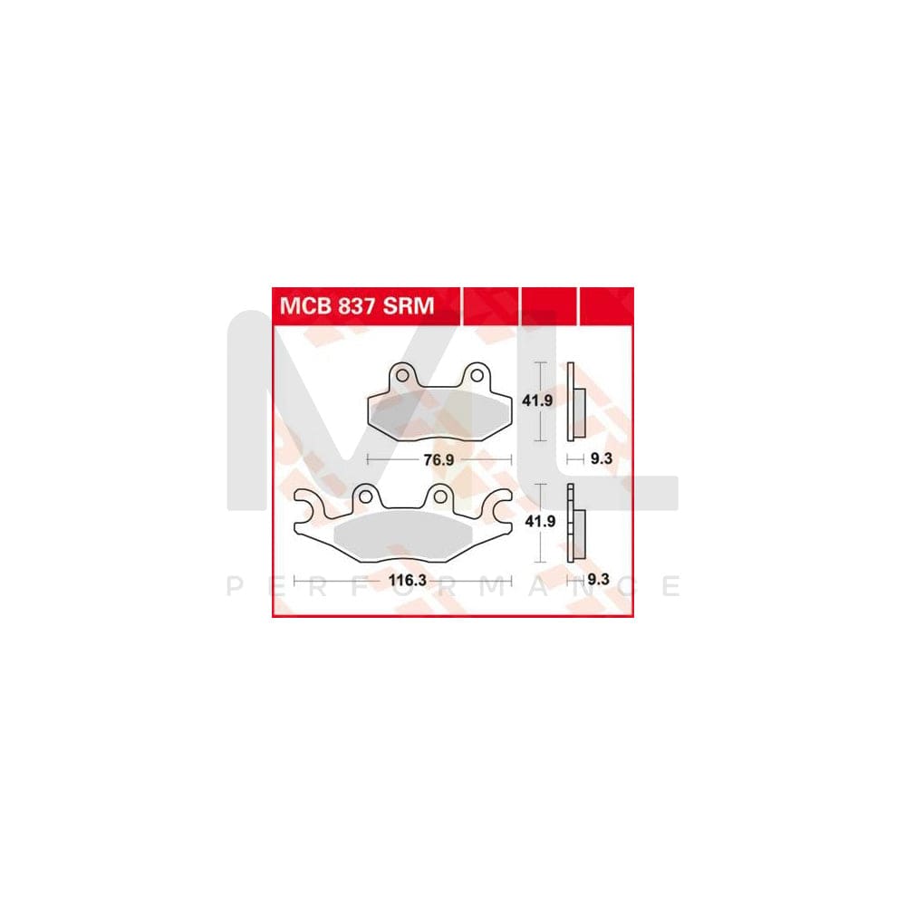 TRW Sinter Maxi Scooter Mcb837Srm Brake Pad Set