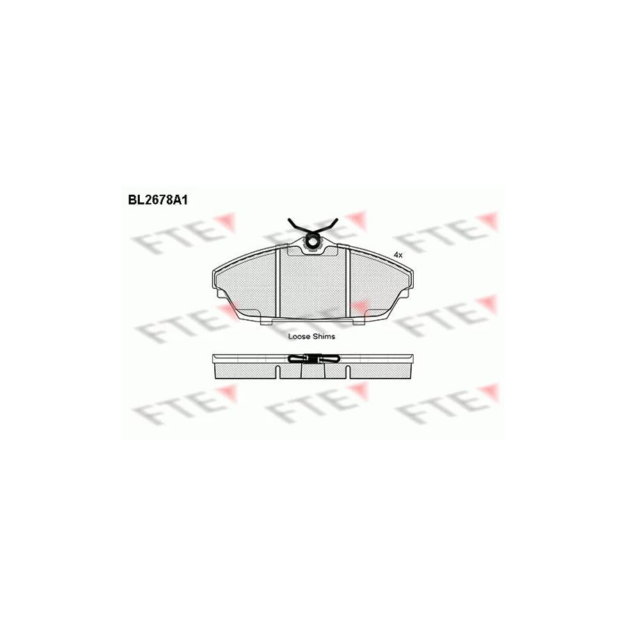 FTE Bl2678A1 Brake Pad Set for Tata (Telco) Xenon Pickup