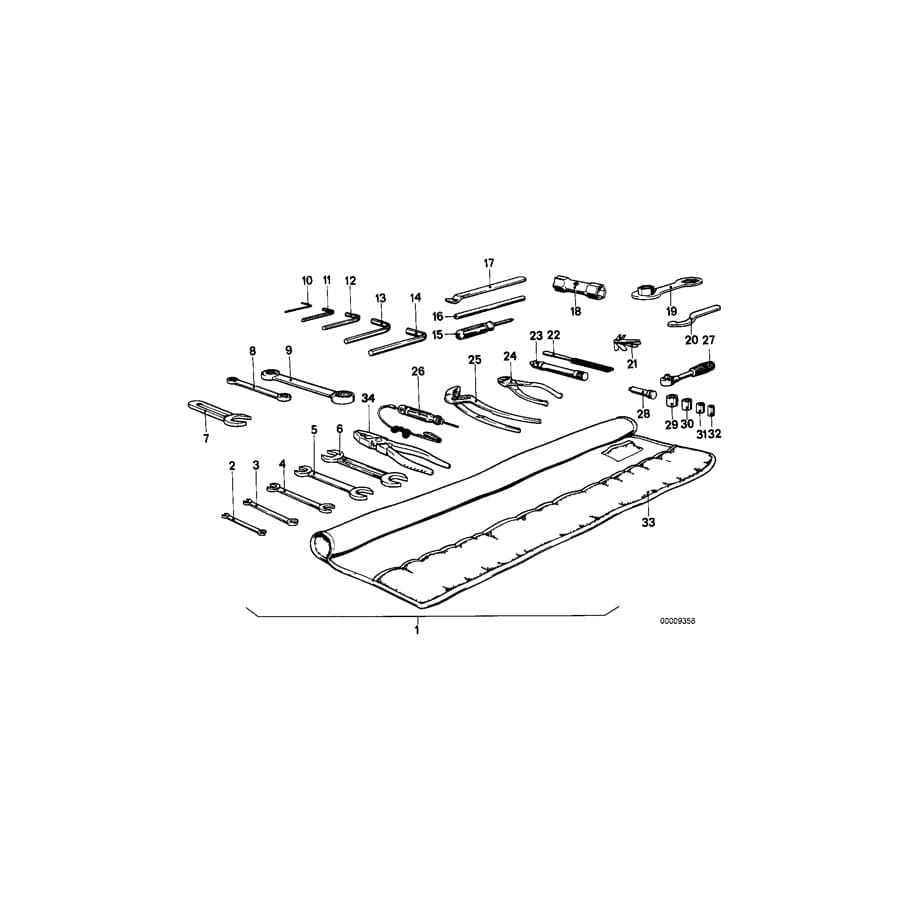 Genuine BMW 71111237868 Socket Wrench 10 (Inc. R50/5 & R90/6)
