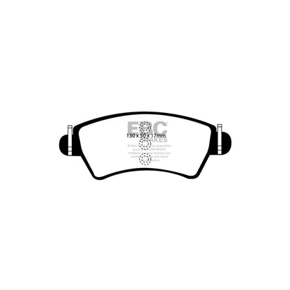 EBC PD03KF350 Citroen Peugeot Yellowstuff Front Brake Pad & Plain Disc Kit - Bendix Caliper 2 | ML Performance UK Car Parts