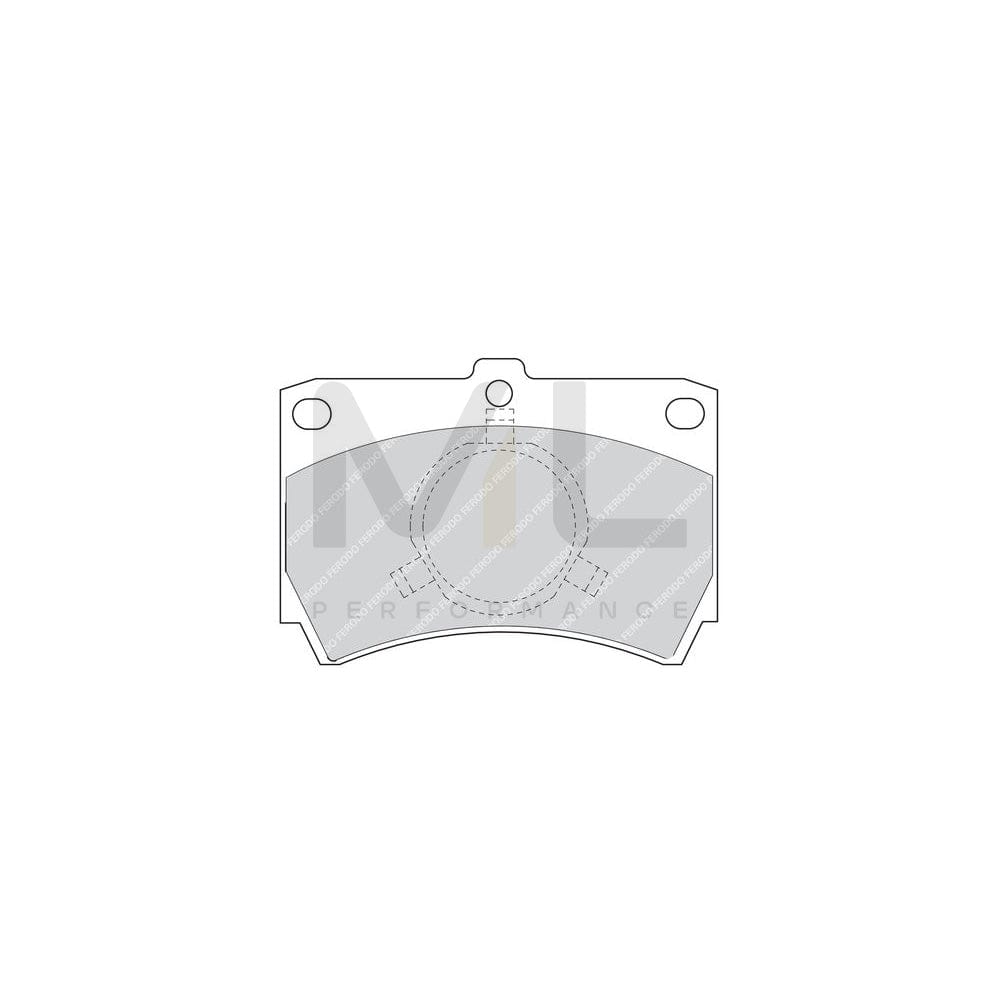 Ferodo Premier FDB487 Brake Pad Set for Mazda 323 Not Prepared for Wear Indicator, With Piston Clip