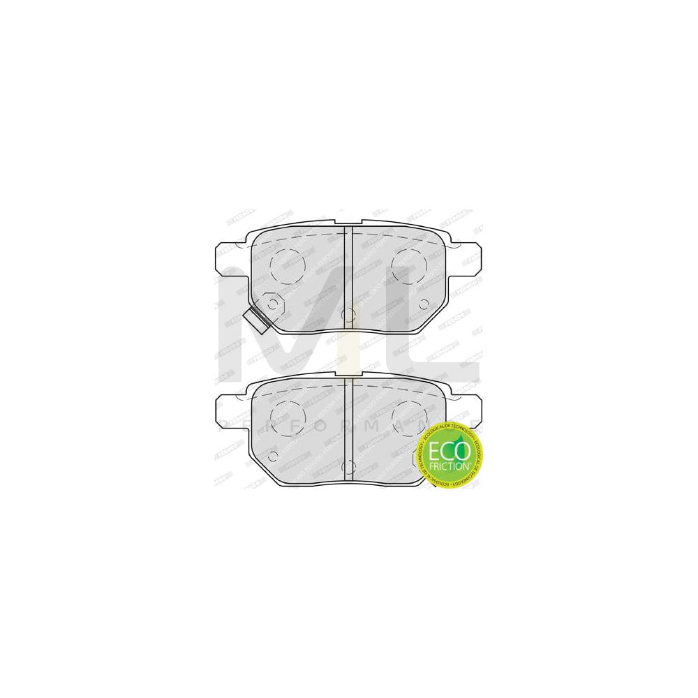 Ferodo Premier Eco Friction FDB4042 Brake Pad Set With Acoustic Wear Warning, Without Accessories