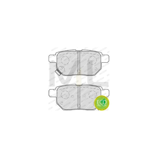 Ferodo Premier Eco Friction FDB4042 Brake Pad Set With Acoustic Wear Warning, Without Accessories