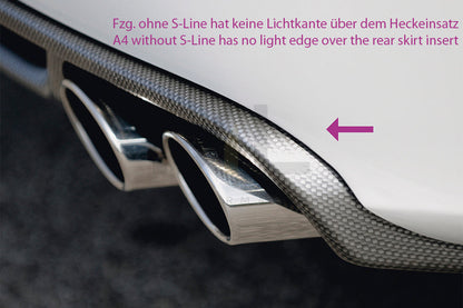 Rieger 00055507 Audi B8 B81 A4 Rear Diffuser 7 | ML Performance UK Car Parts