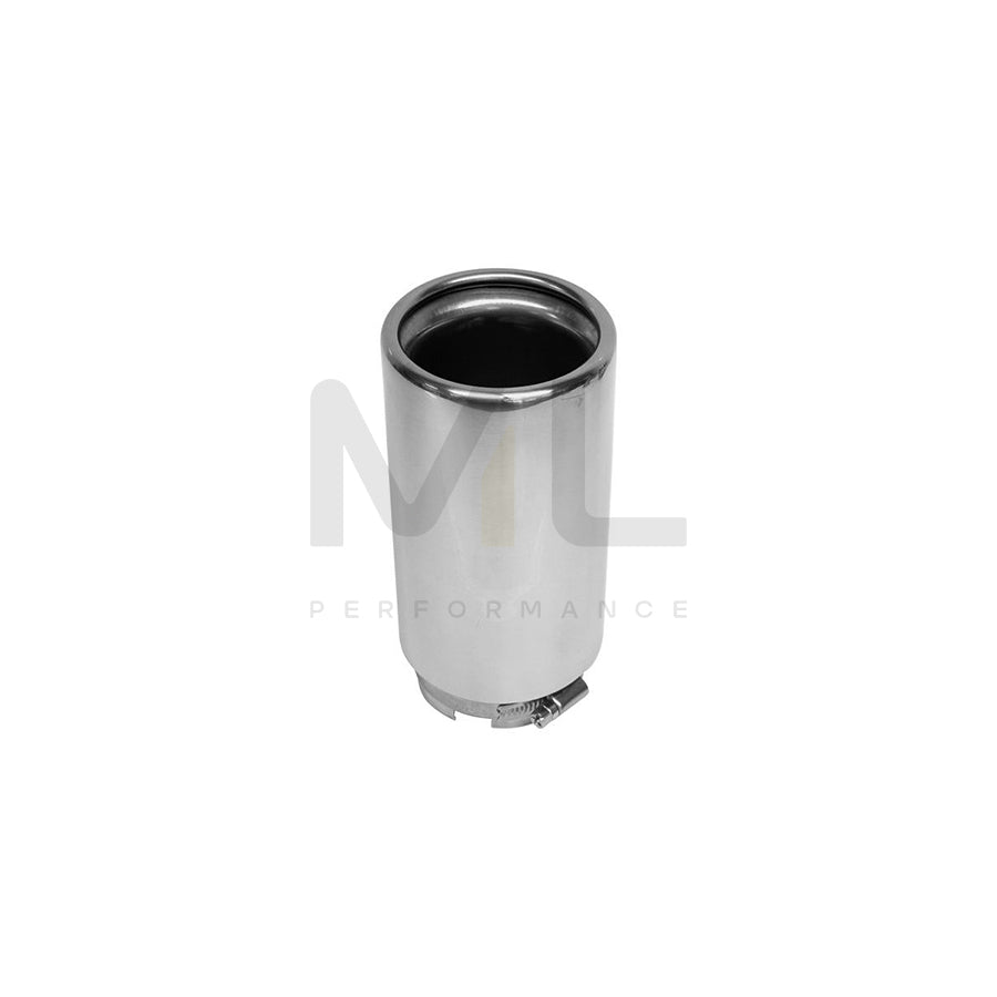 CARPOINT 2218765 Exhaust tip 55 mm, Silver, Stainless Steel, 140mm, 66mm