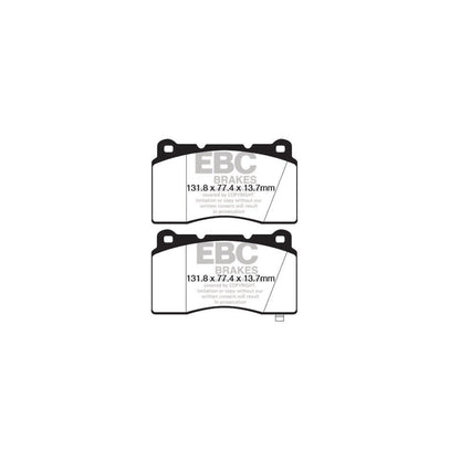 EBC DP32147C Chevrolet Holden Holden Hsv Hyundai Redstuff Front Brake Pads - Brembo Caliper 2 | ML Performance UK Car Parts