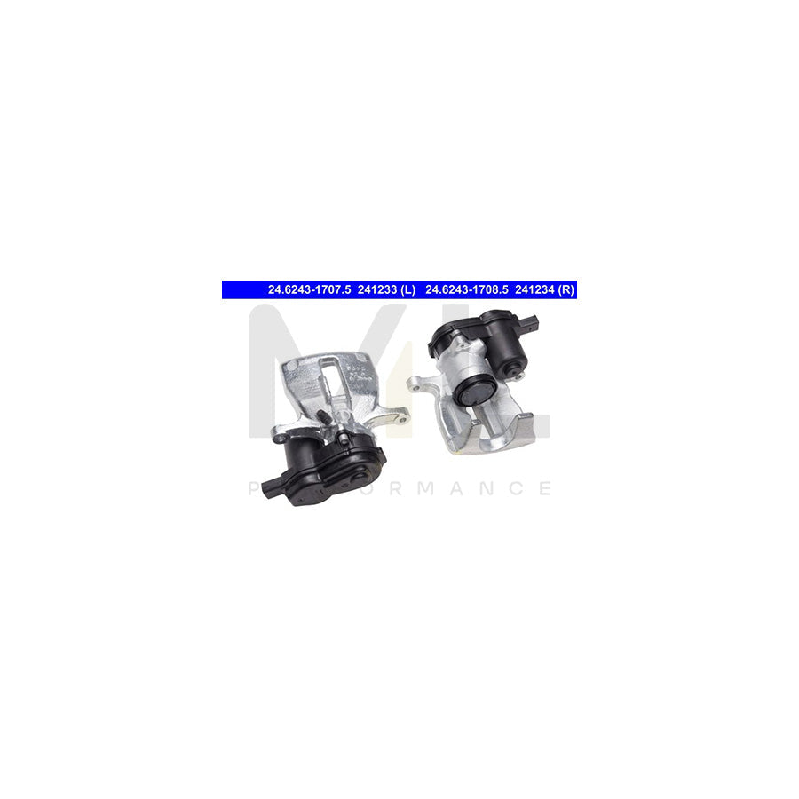 ATE 24.6243-1707.5 Brake Caliper for vehicles with electric parking brake, with electric motor, without holder