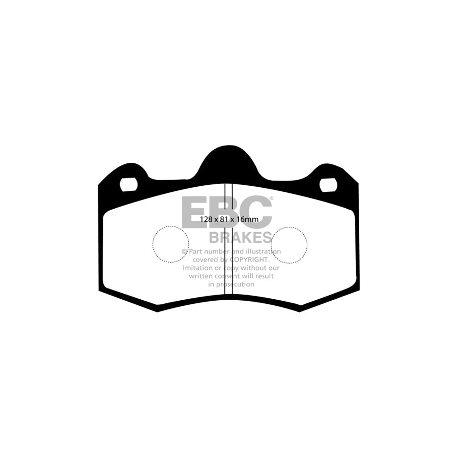 EBC PD15KF826 Seat Ibiza Orangestuff Front Brake Pad & GD Disc Kit - Girling/TRW Caliper 2 | ML Performance UK Car Parts