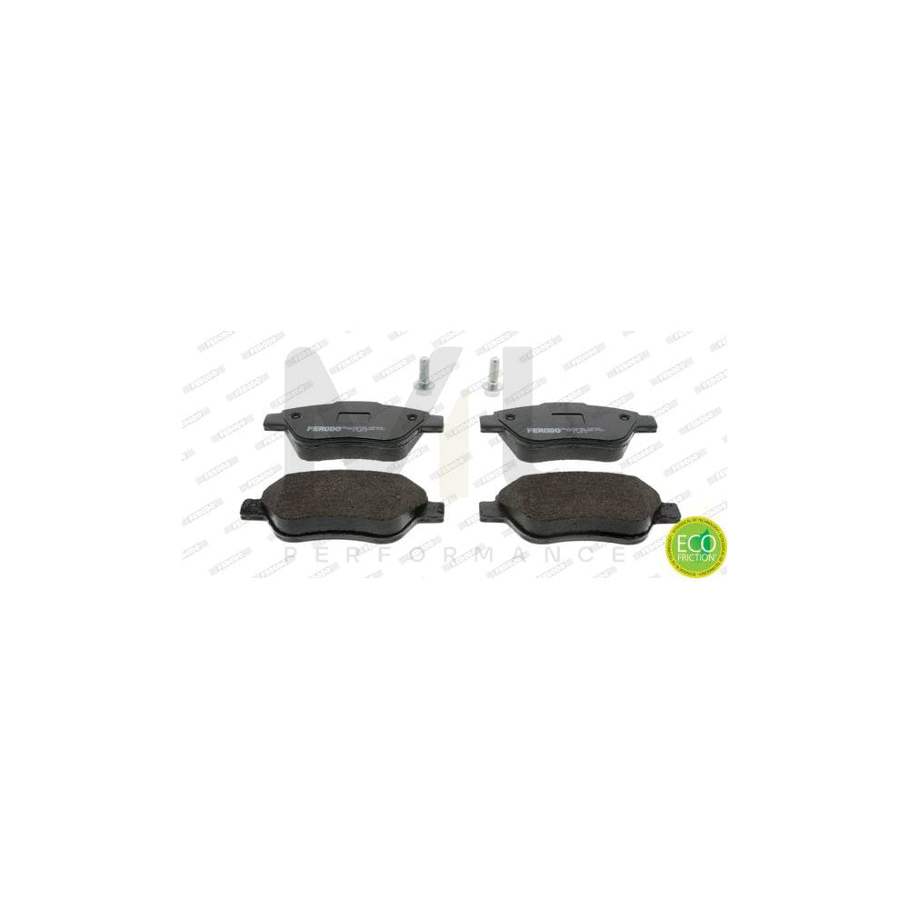 Ferodo Premier Eco Friction FDB1666 Brake Pad Set Not Prepared for Wear Indicator, With Accessories