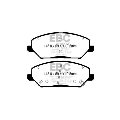 EBC PDKF2434 Hyundai Kia Ultimax Front Brake Pad & Plain Disc Kit 2 | ML Performance UK Car Parts