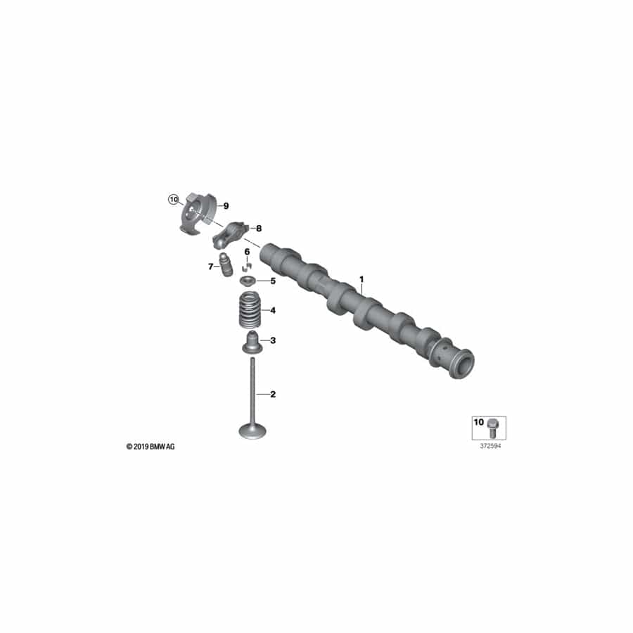 Genuine BMW Mini 11317645953 F55 Inlet Camshaft (Inc. Cooper, Cooper ALL4 & X1 18i)