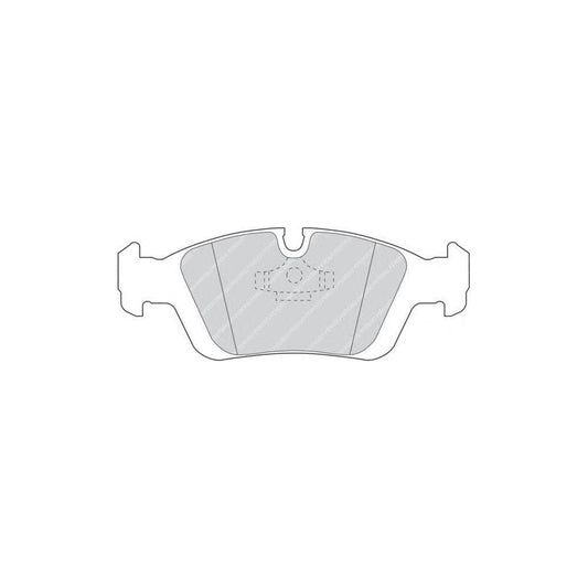 Ferodo FQT725 Brake Pad Set Front Axle, Excl. Wear Warning Contact, With Piston Clip