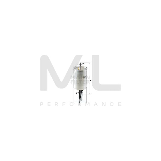 MANN-FILTER WK 832/1 Fuel filter In-Line Filter
