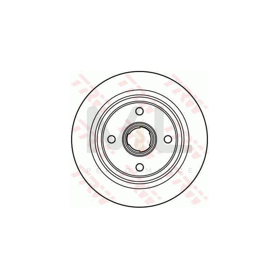 TRW DF2605 Brake Disc Solid  - 1 piece