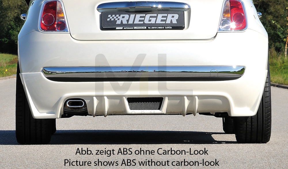 Rieger 00099162 Fiat 500 (312) Rear Diffuser 1 | ML Performance UK Car Parts