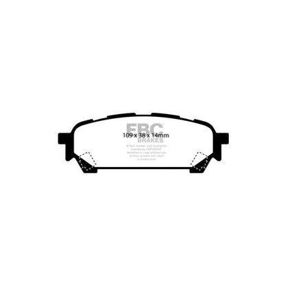 EBC PD07KR222 Subaru Impreza Redstuff Rear Brake Pad & USR Disc Kit 2 | ML Performance UK Car Parts