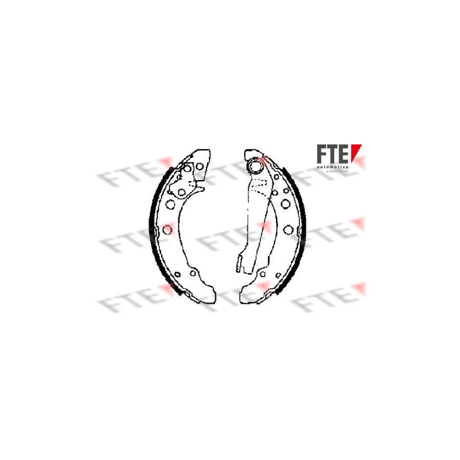 FTE Bb1017A1 Brake Shoe Set