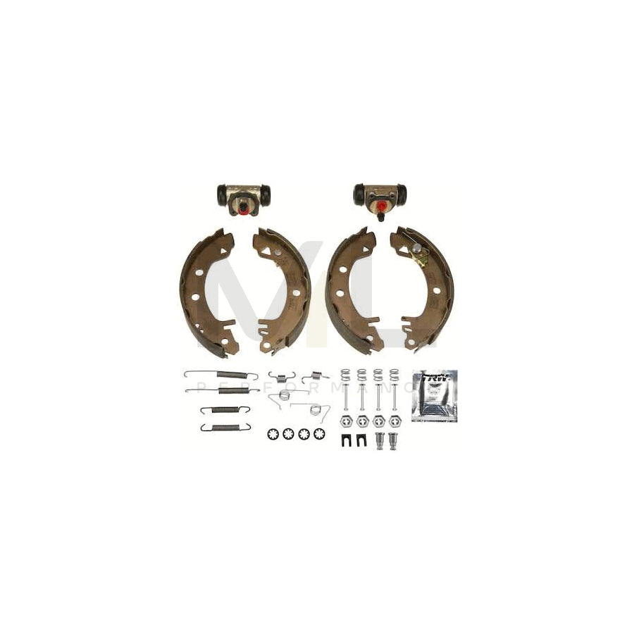 TRW Brake Kit BK1661 Brake Shoe Set for FORD SIERRA with wheel brake cylinder