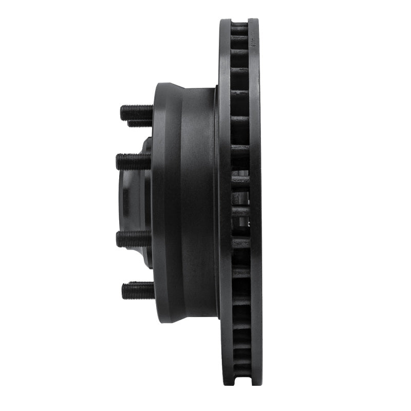 R1 Concepts R1 71-95 Chevrolet P20 Front Left Drilled & Slotted Black Brake Rotor