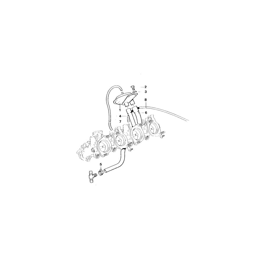 Genuine BMW 11741304811 E26 Hose (Inc. M1)