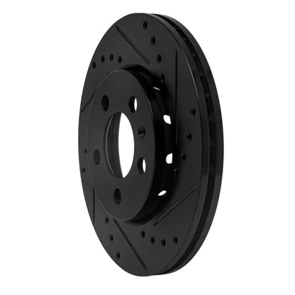 R1 Concepts R1 03-18 Volkswagen VENTO (Mexico) Front Right Drilled & Slotted Black Brake Rotor