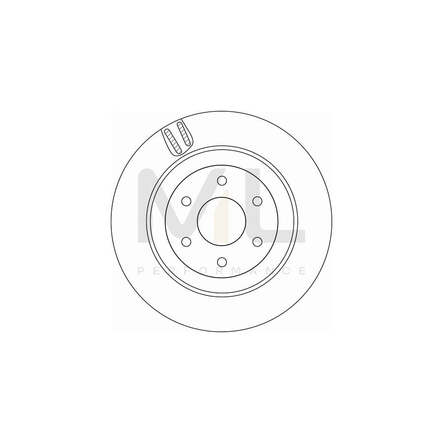 TRW DF6967 Brake Disc suitable for MERCEDES-BENZ X-Class Vented, Painted  - 1 piece
