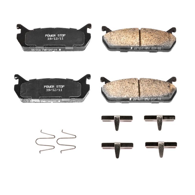 PowerStop Power Stop 91-96 Ford Escort Rear Z17 Evolution Ceramic Brake Pads w/Hardware