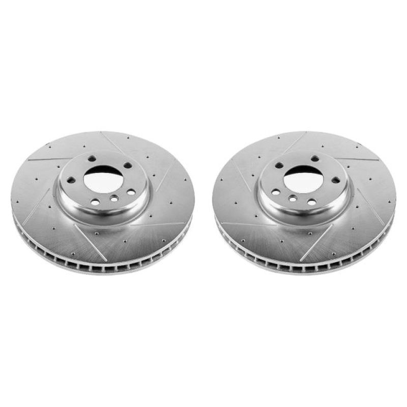 PowerStop Power Stop 10-17 BMW 535i GT Front Evolution Drilled & Slotted Rotors - Pair