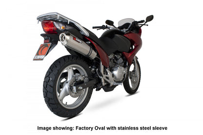 Scorpion EHA94TEO Honda XL125 Varadero Factory Oval Slip-On - Titanium Sleeve | ML Performance UK UK