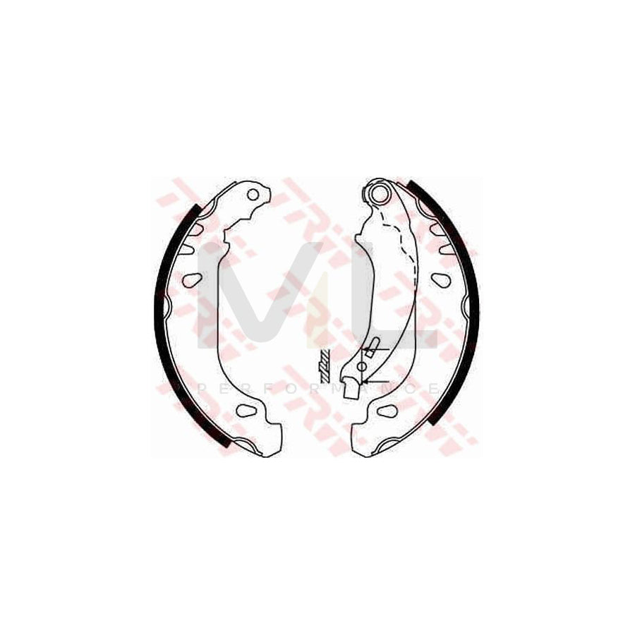 TRW GS8642 Brake Shoe Set for PEUGEOT 206