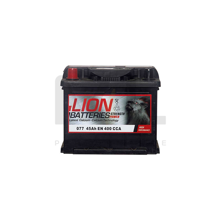 Lion 077 Car Battery - 3 Year Guarantee