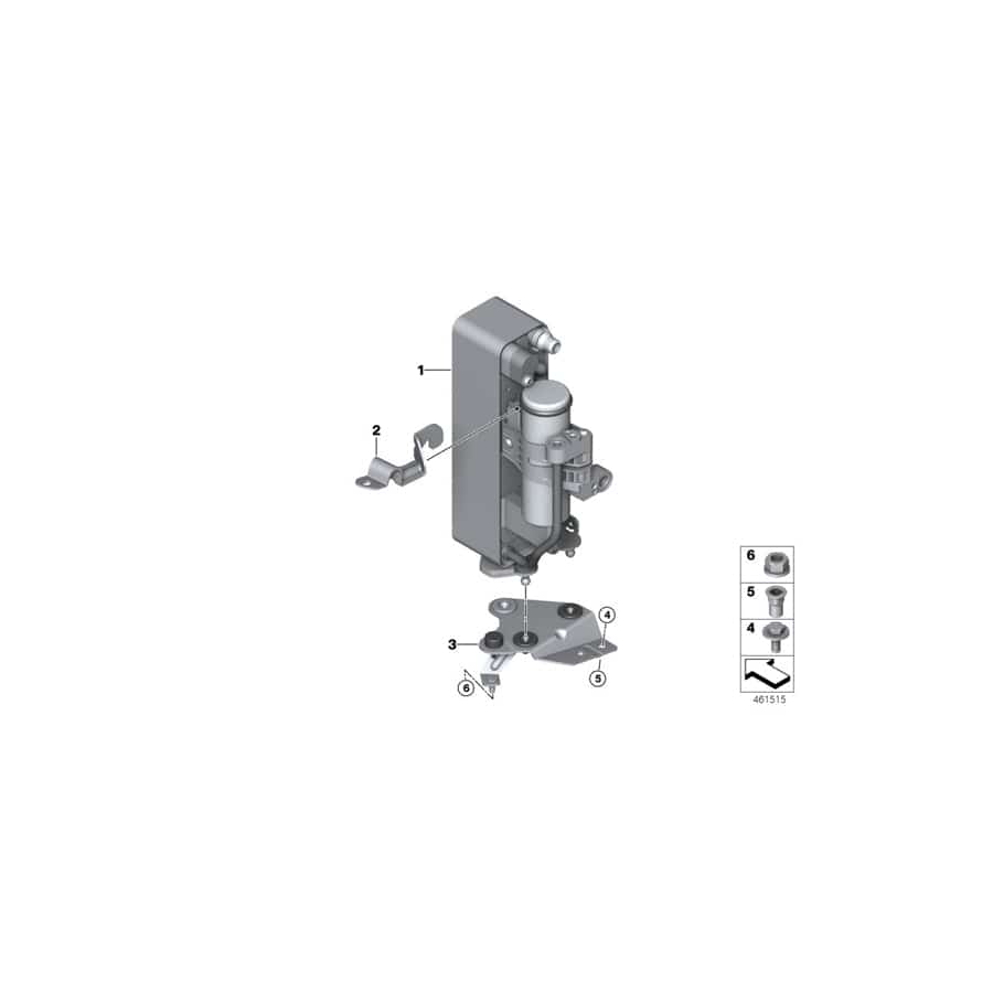 Genuine BMW 64219343668 F33 F36 F22 Bracket Condenser (Inc. 230i, M140i & 340i)
