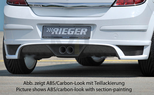 Rieger 00099334 Opel Astra H Rear Diffuser 1 | ML Performance UK Car Parts