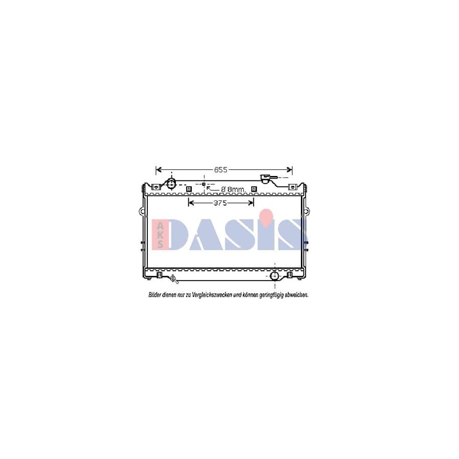 AKS Dasis 210174N Engine Radiator for Toyota Land Cruiser 80 (J80)