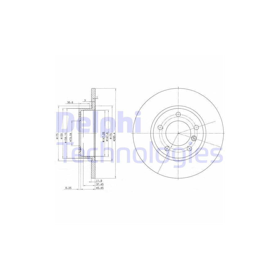 Delphi Bg2622 Brake Disc