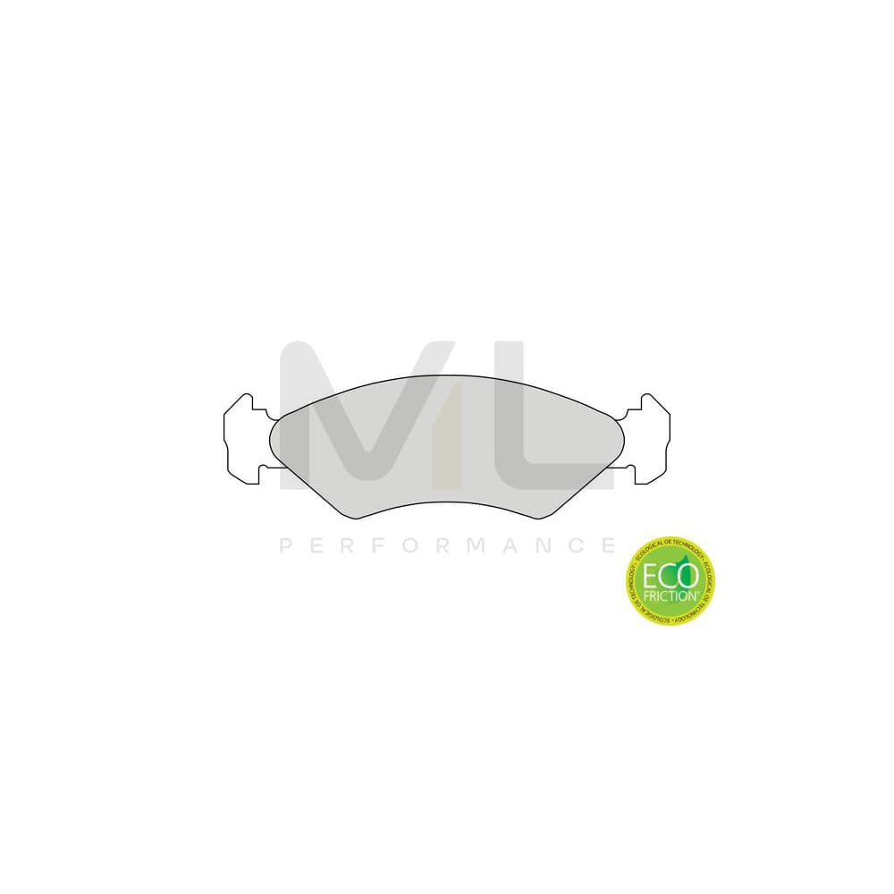 Ferodo Premier Eco Friction FDB589 Brake Pad Set Not Prepared for Wear Indicator, With Piston Clip, Without Accessories